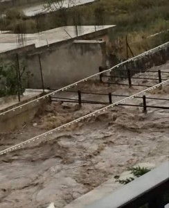 torrente Solofrana in piena