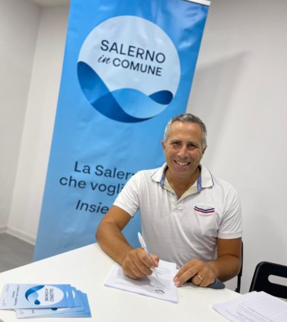 Gianluca De Martino candidato al consiglio comunale con la civica Salerno in Comune