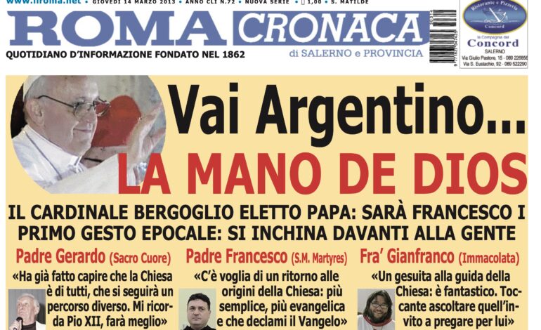 Cronache e l’elezione di papa Francesco