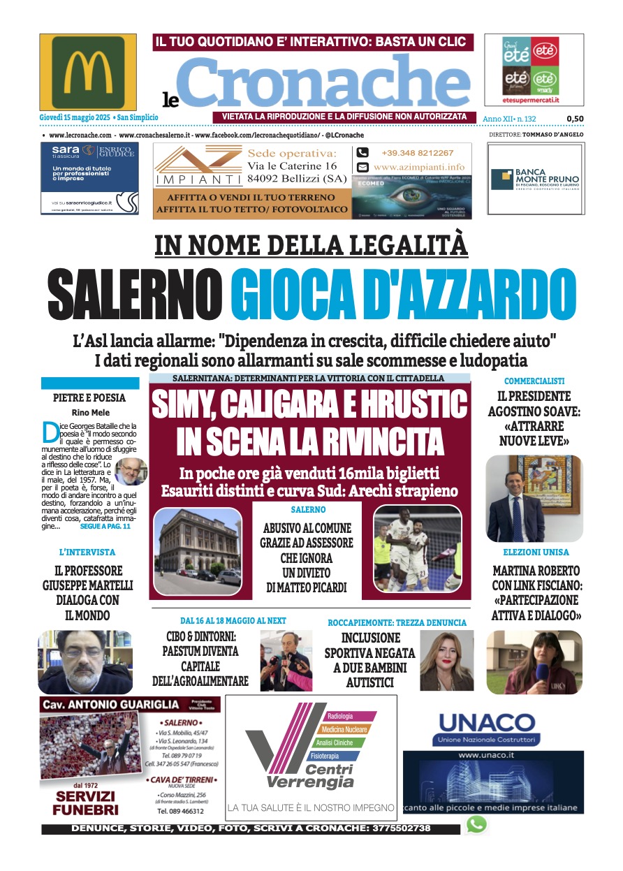Edizione Digitale Le Cronache 15/05/2025