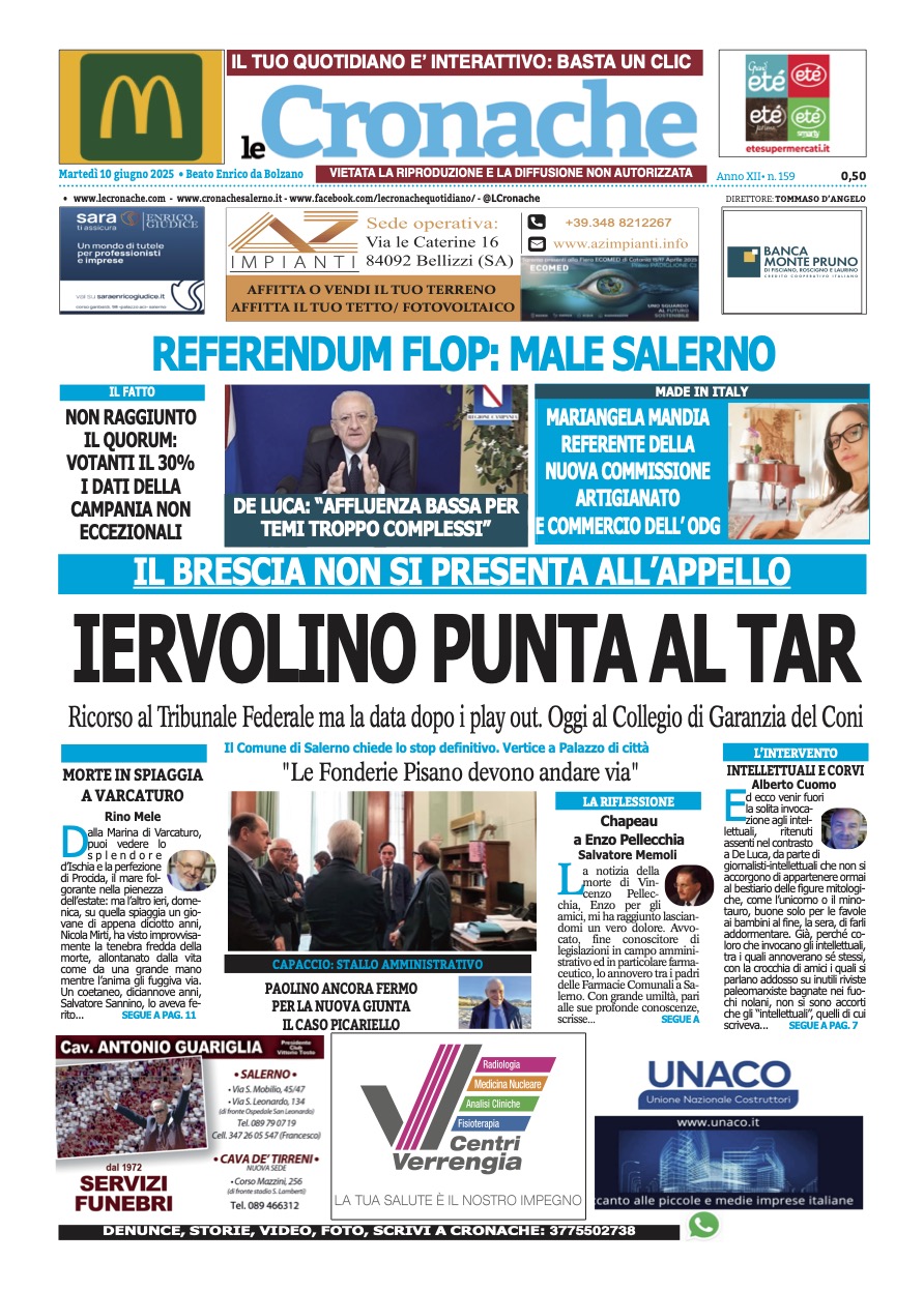 Edizione Digitale Le Cronache 10/06/2025 (Copia)
