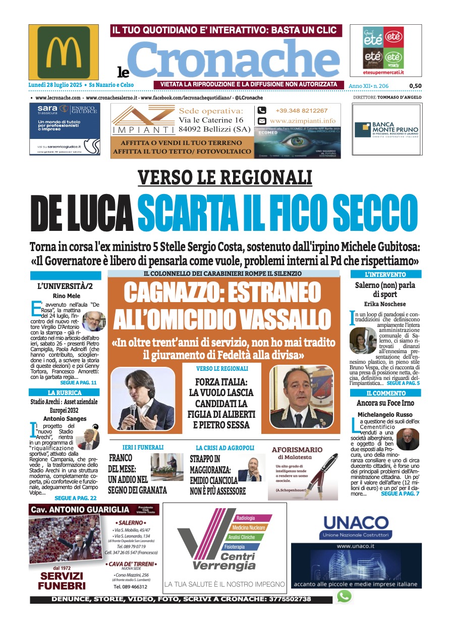 Edizione Digitale Le Cronache 28/07/2025