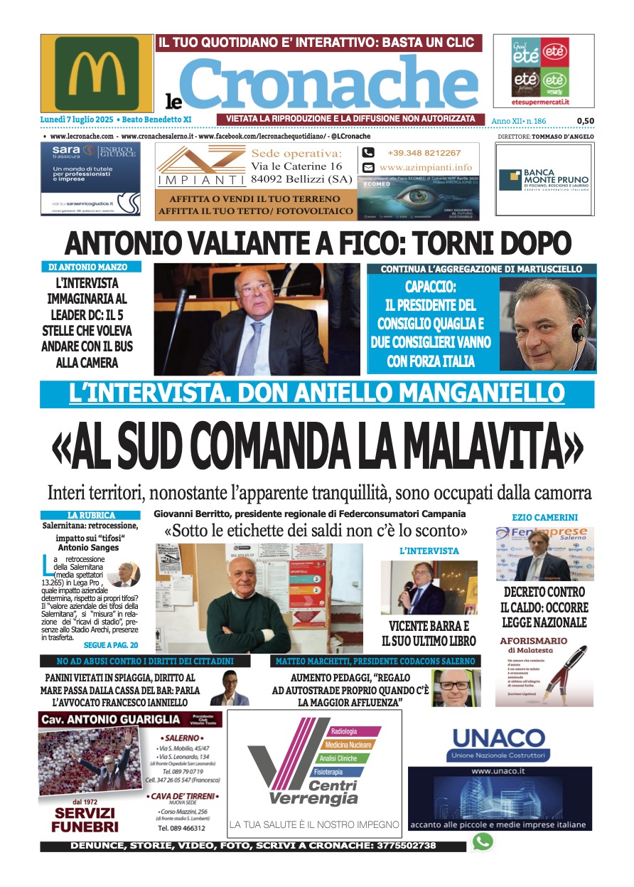 Edizione Digitale Le Cronache 07/07/2025