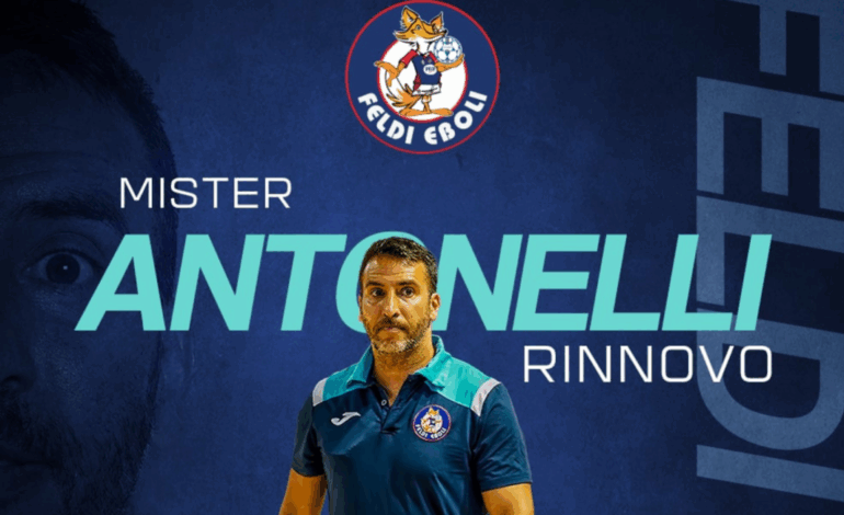 Feldi, rinnovato contratto a mister Antonelli