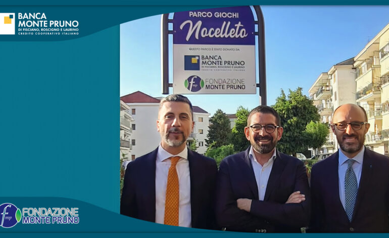 Banca Monte Pruno, Inaugurato il Parco Giochi di Nocelleto di Fisciano