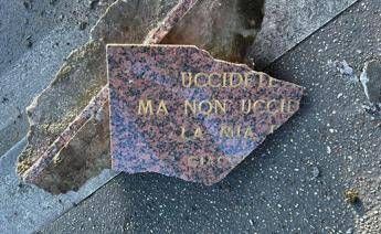  Roma, danneggiata targa monumento a Giacomo Matteotti. Tajani: “Attacco alla memoria”