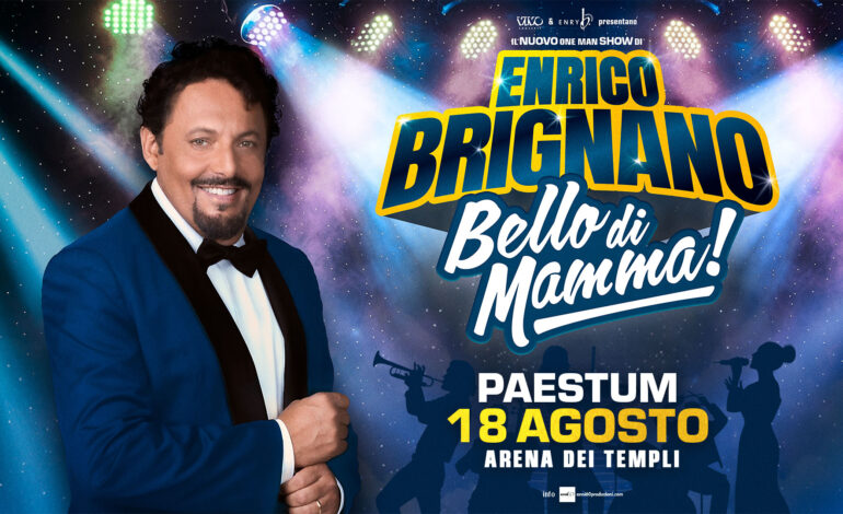 Enrico Brignano il 18 ai Templi di Paestum