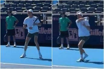 Sinner, allenamenti a Cincinnati. E c’è anche Cahill