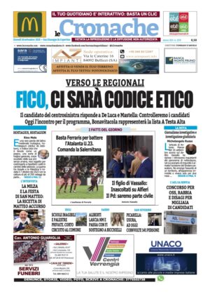 Edizione Digitale Le Cronache 18/09/2025