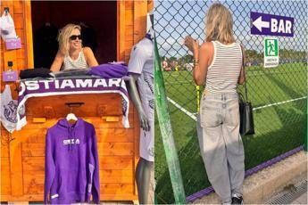 Sarah Felberbaum, passione Ostiamare: la moglie di De Rossi tra store e campo