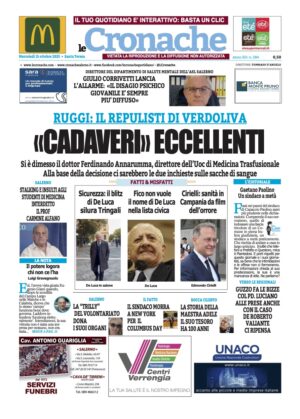 Edizione Digitale Le Cronache 15/10/2025