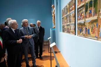  Il presidente Mattarella alla mostra ‘Beato Angelico’ a Firenze