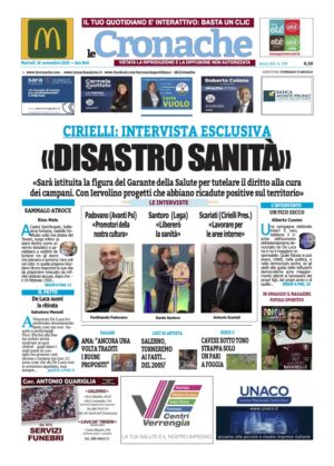 Edizione Digitale Le Cronache 18/11/2025