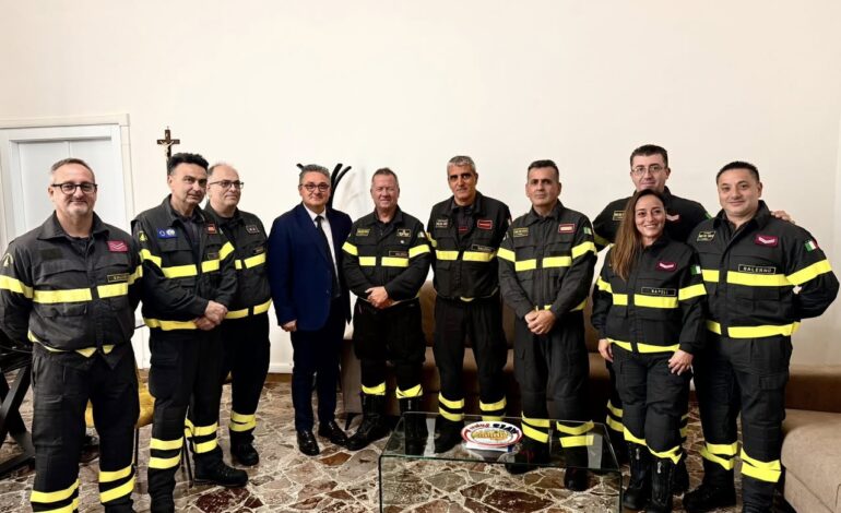 Encomio per i Vigili del Fuoco di Sarno