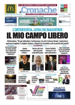 Edizione Digitale Le Cronache 20/02/2026