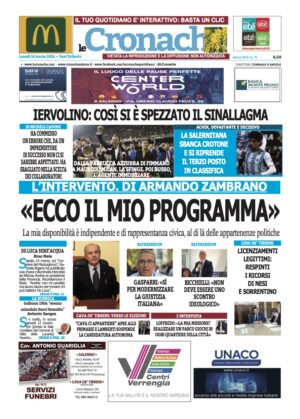 Edizione Digitale Le Cronache 16/03/2026