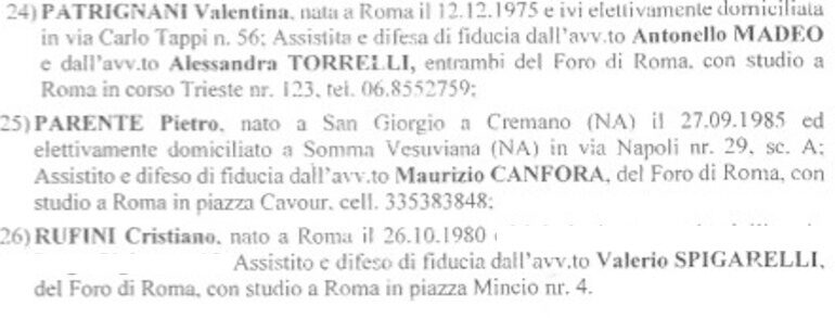 Rufini indagato per turbativa d’asta. Il documento