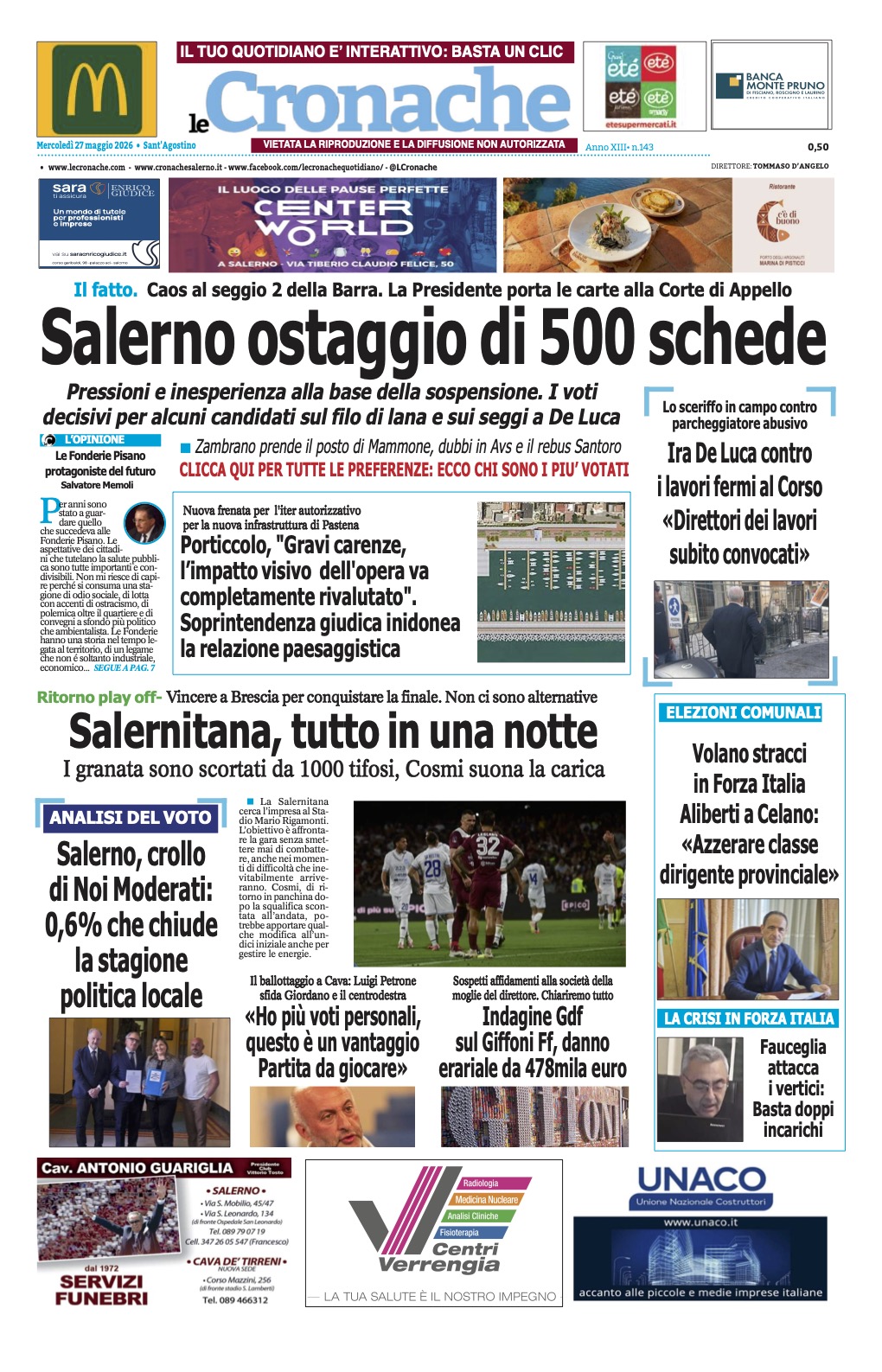 Edizione Digitale Le Cronache 27/05/2026