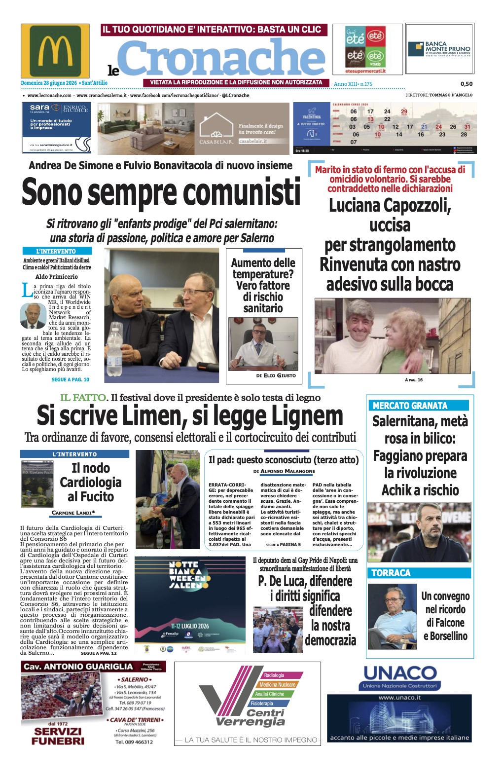 Edizione Digitale Le Cronache 28/06/2026