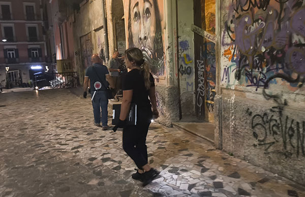 Agenti del Nos arrestano uomo armato di coltello