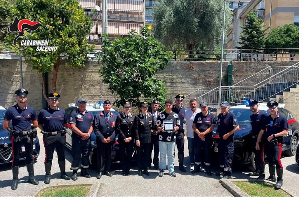 Sassano, Rosario dedica la tesina ai Carabinieri