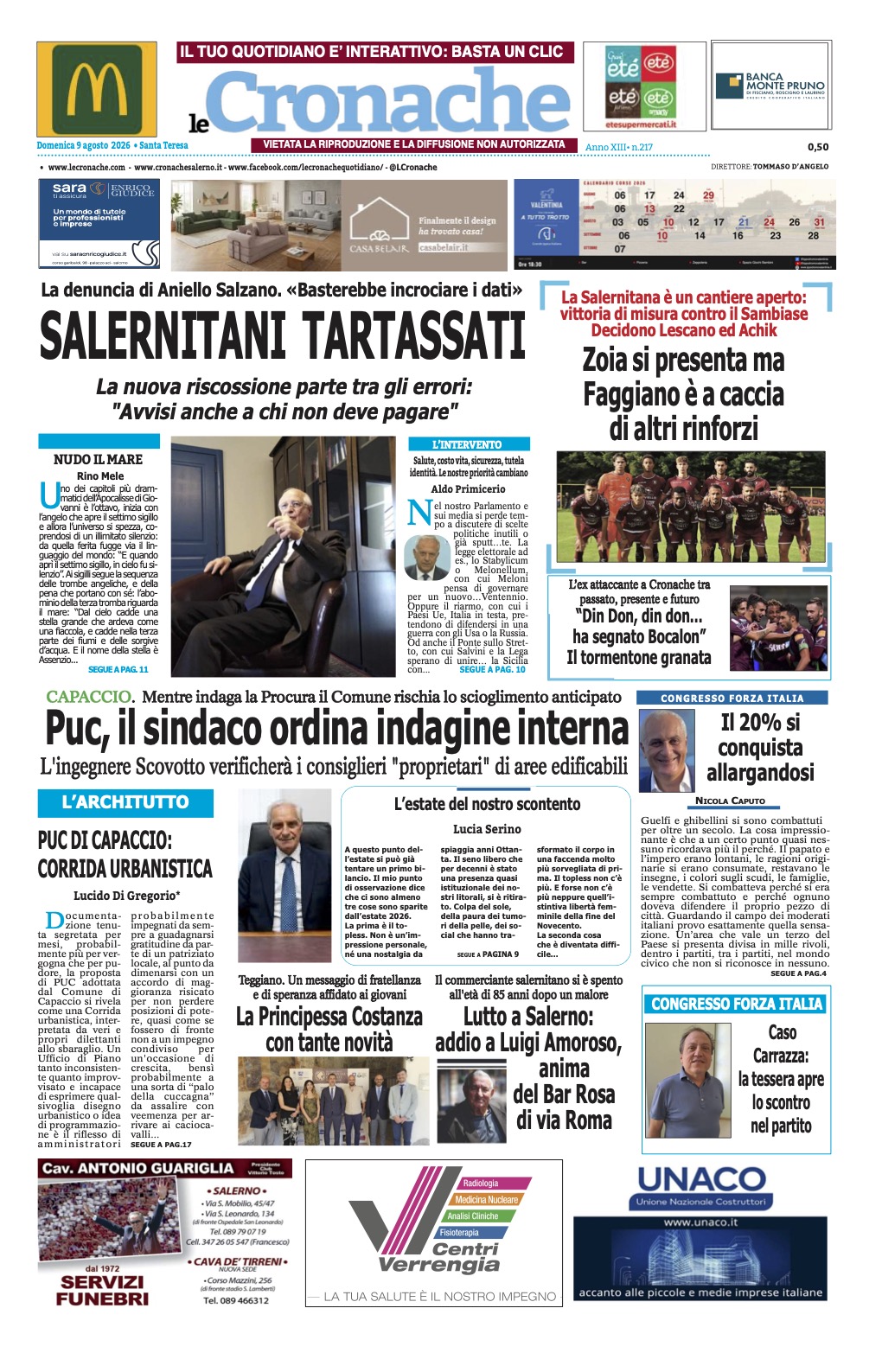 Edizione Digitale Le Cronache 09/08/2026