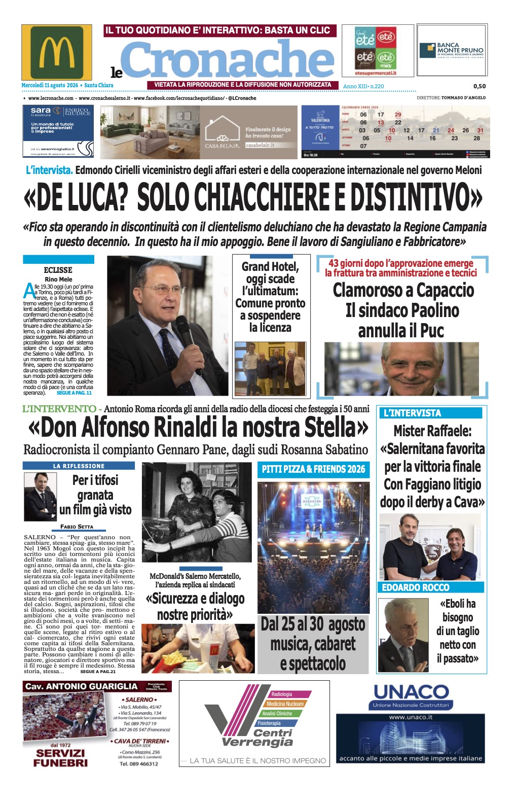 Edizione Digitale Le Cronache 12/08/2026