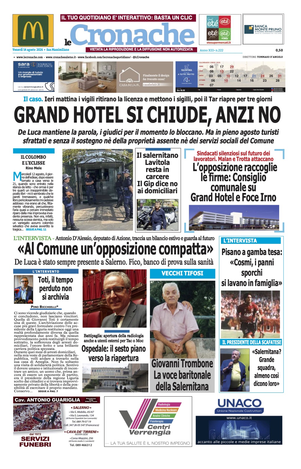 Edizione Digitale Le Cronache 14/08/2026