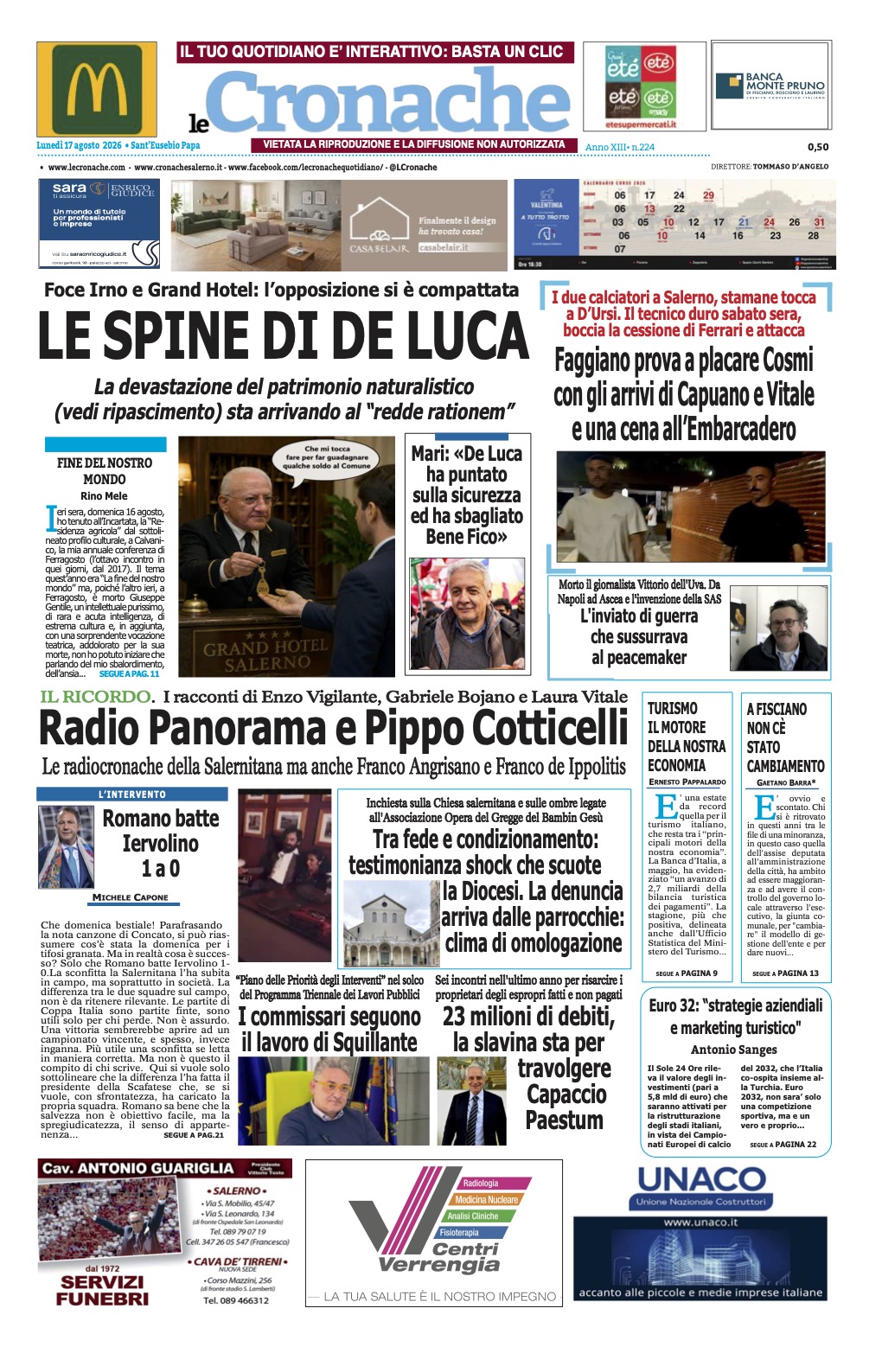 Edizione Digitale Le Cronache 17/08/2026