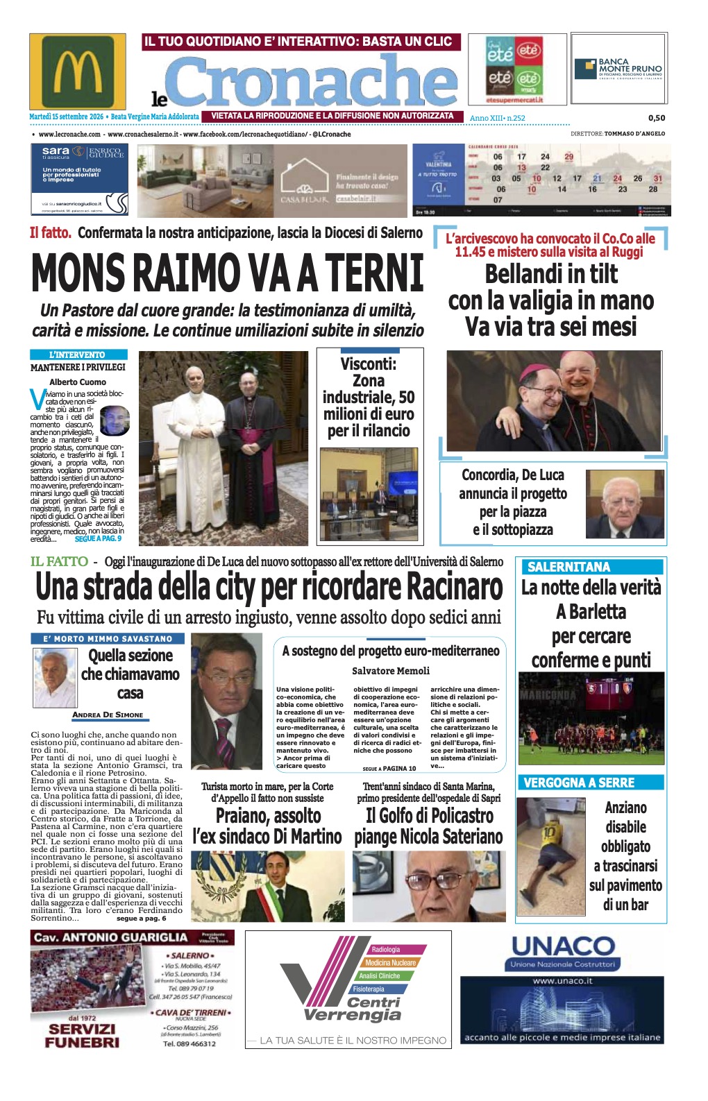 Edizione Digitale Le Cronache 15/09/2026