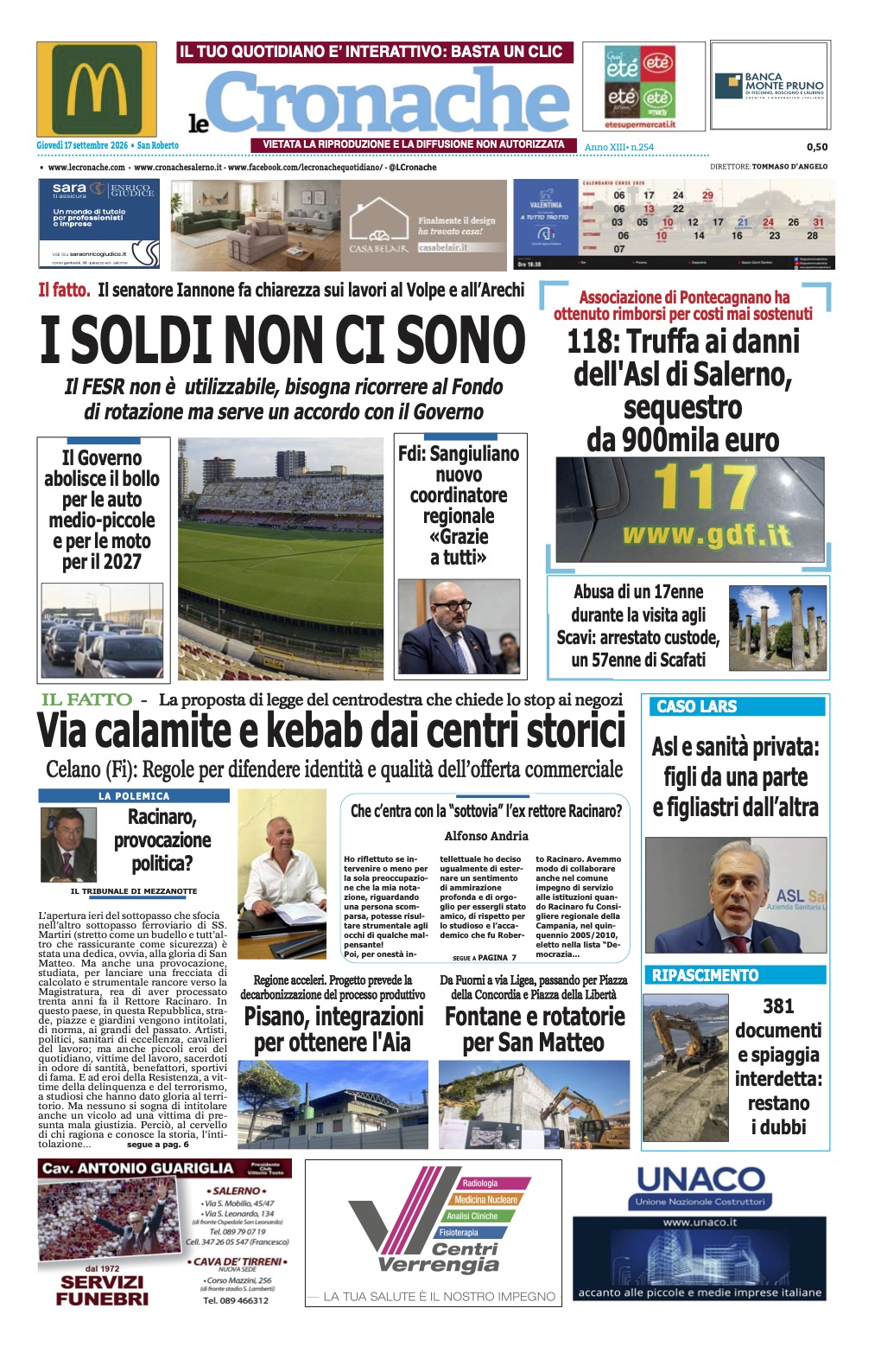 Edizione Digitale Le Cronache 17/09/2026