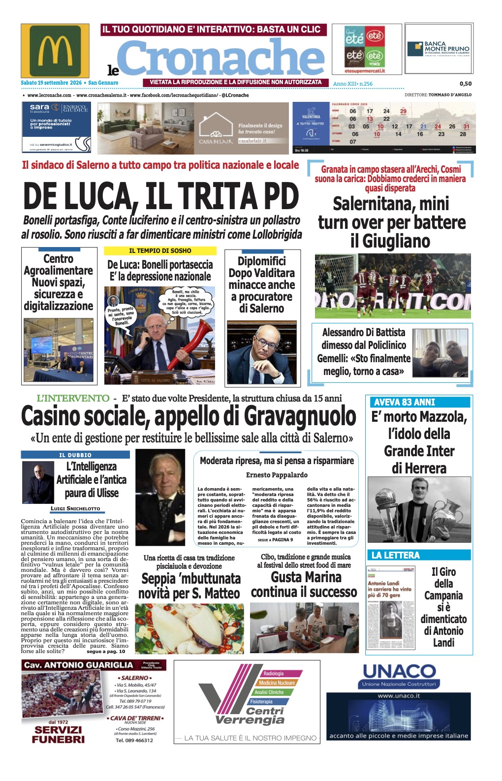 Edizione Digitale Le Cronache 19/09/2026