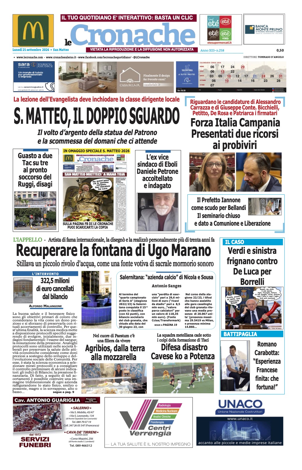 Edizione Digitale Le Cronache 21/09/2026