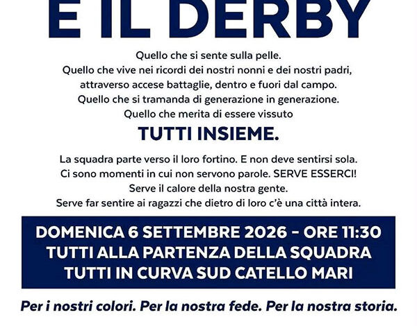 Derby, appello dei tifosi della Cavese