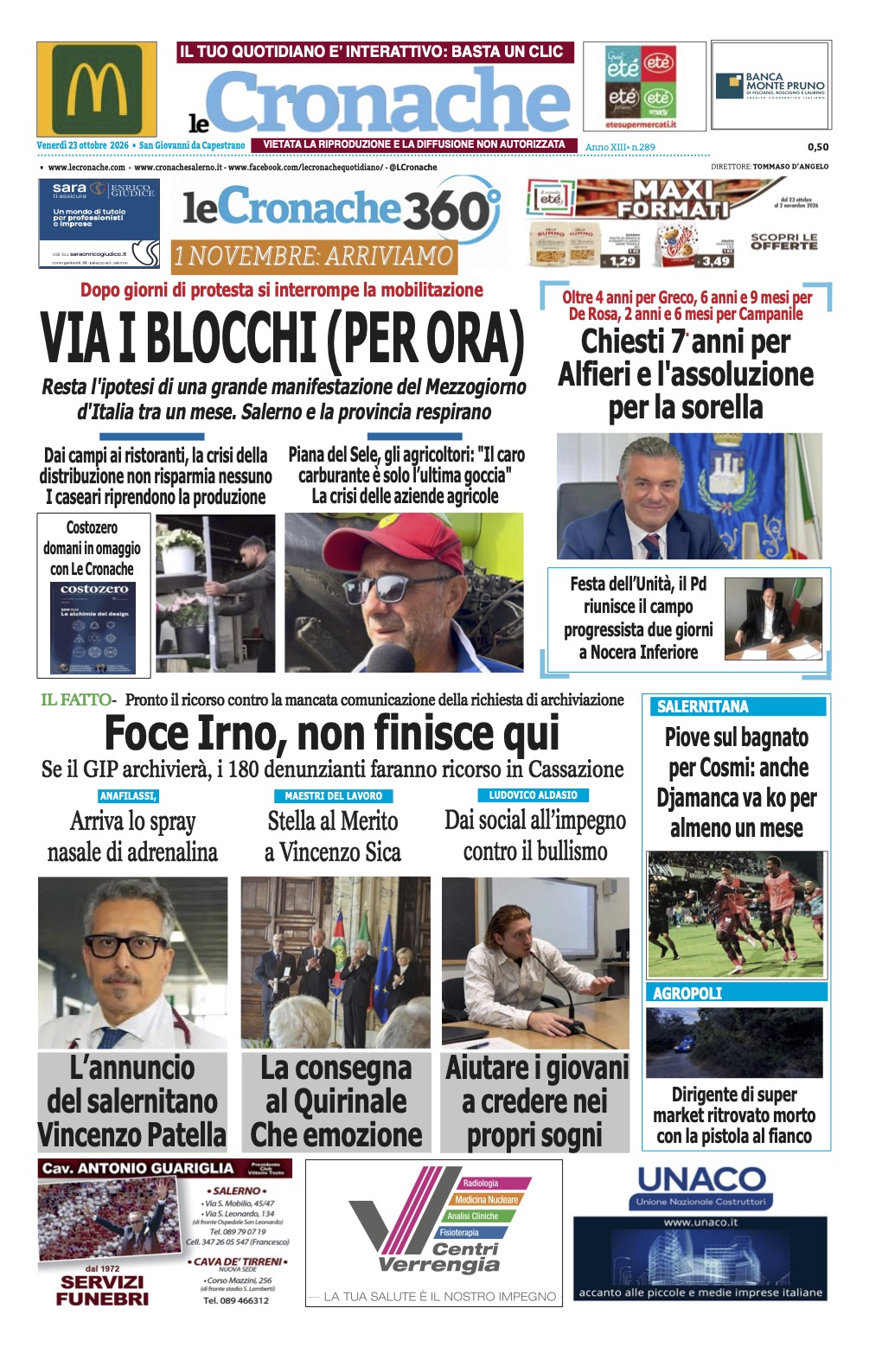 Edizione Digitale Le Cronache 23/10/2026