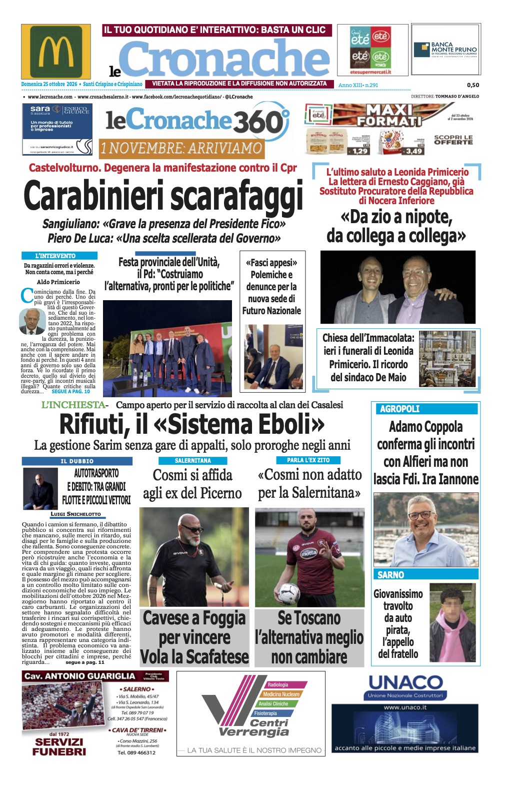 Edizione Digitale Le Cronache 25/10/2026