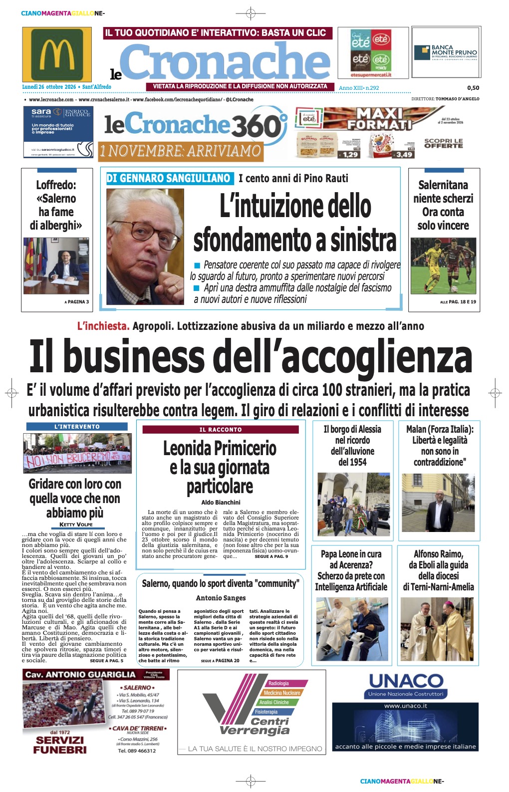 Edizione Digitale Le Cronache 26/10/2026