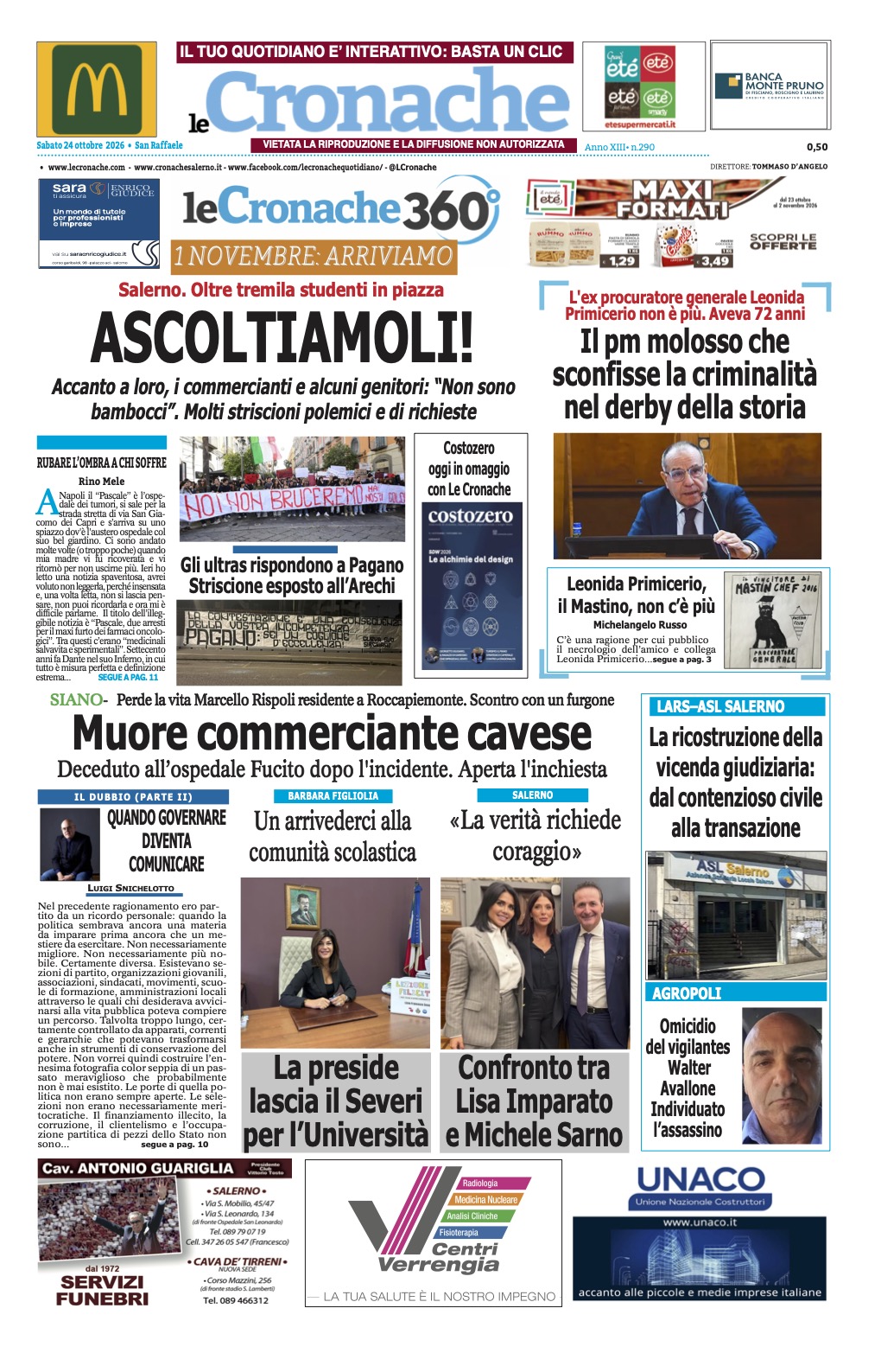 Edizione Digitale Le Cronache 24/10/2026