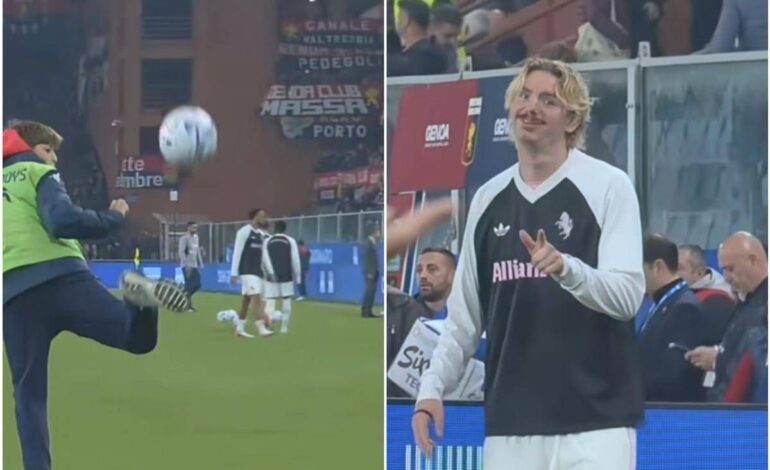 Genoa-Juve, il controllo da numero 10 del raccattapalle stupisce Woltemade: cos’è successo