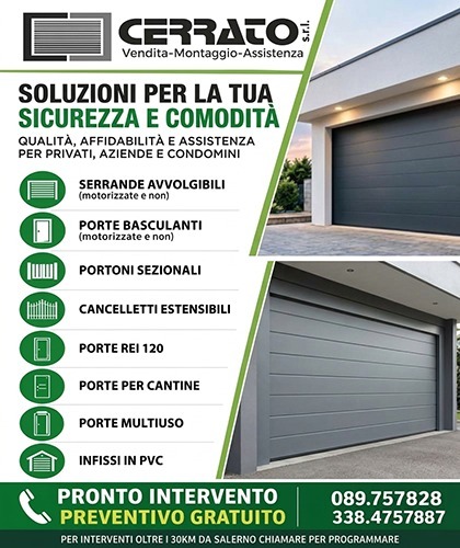 Cerrato s.r.l. - Serrande, porte e infissi Salerno